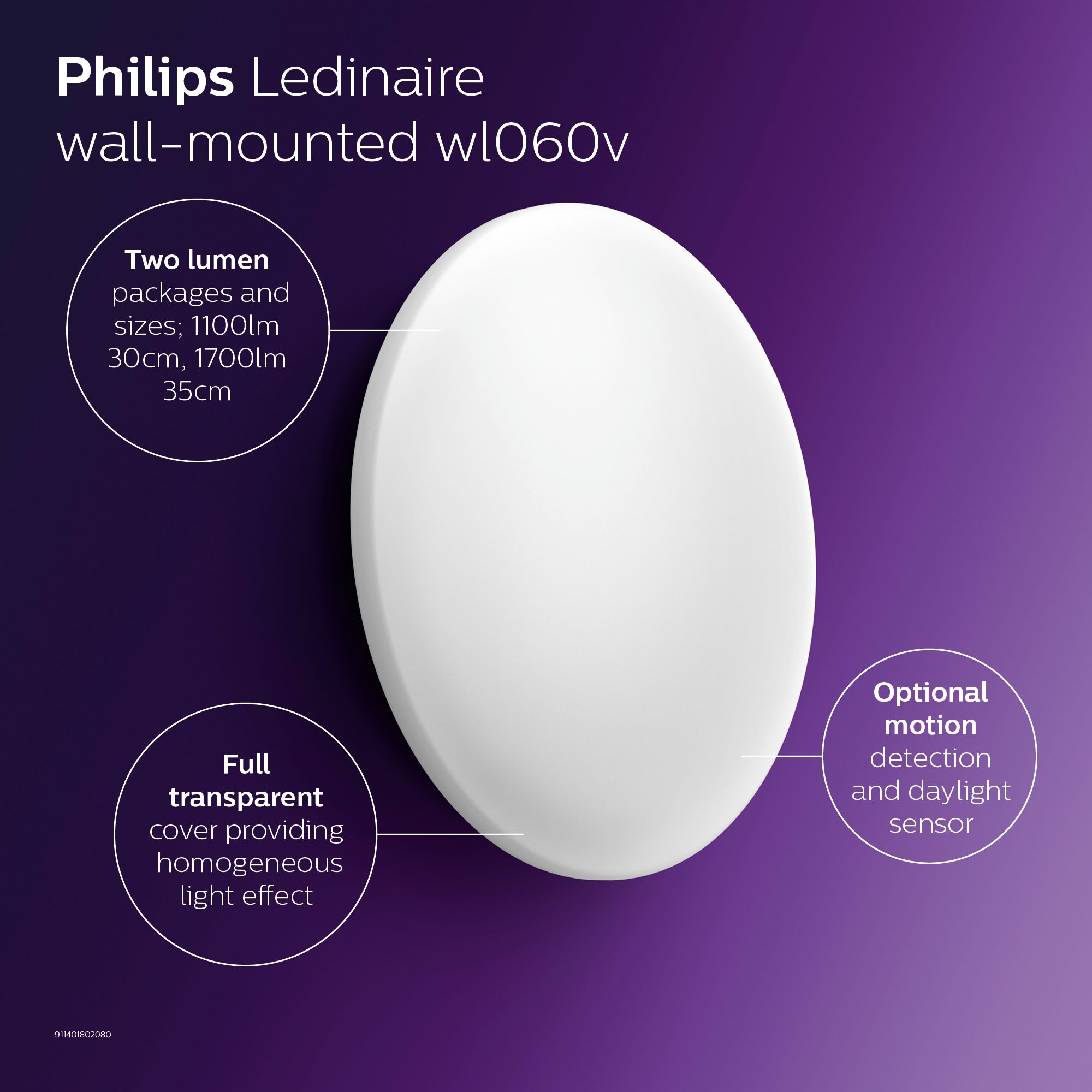 Ledinaire Wall-mounted WL060V | WL060V | Philips Lighting